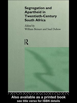 cover image of Segregation and Apartheid in Twentieth Century South Africa